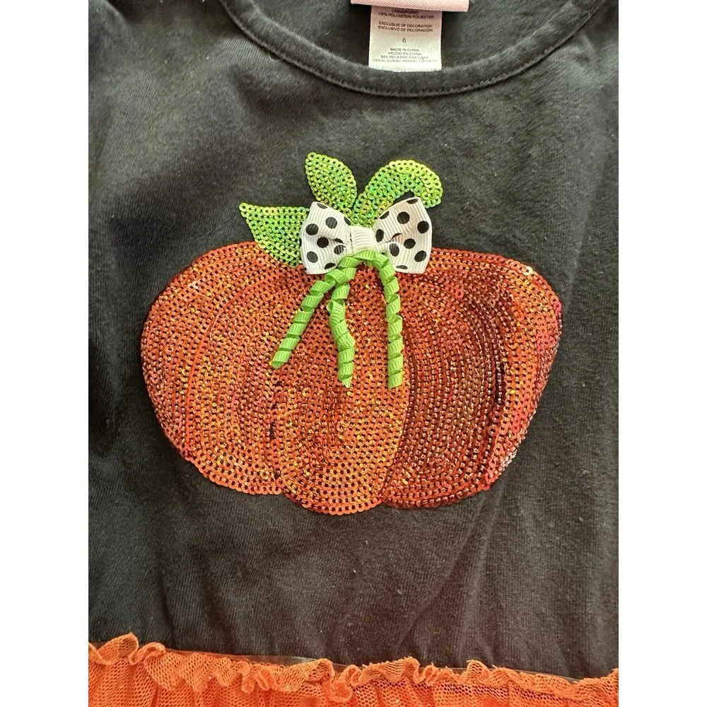 LITTLE LASS‎ - Girls Tutu Dress - Pumpkin - Size 6